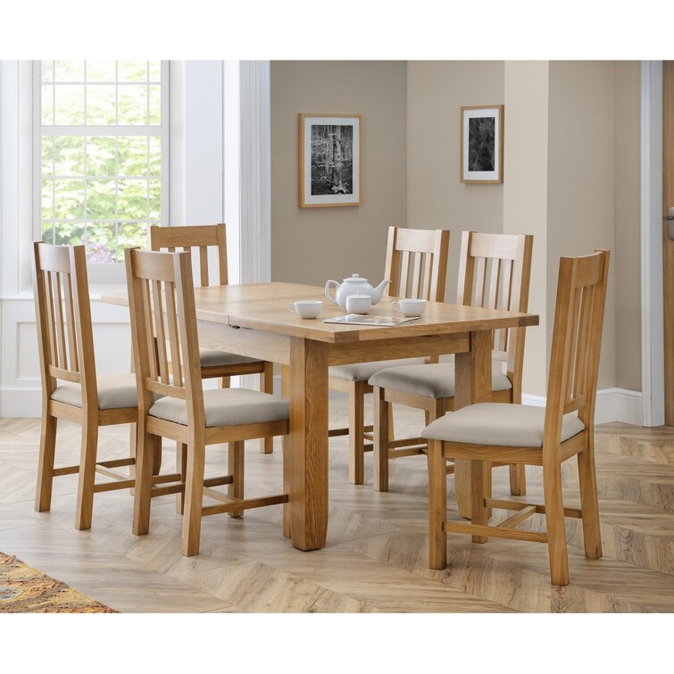 Three Posts Nutmeg Dining Set With 6 Chairs 