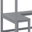 Lit mezzanine simple avec tablettes et bureau-1495502022