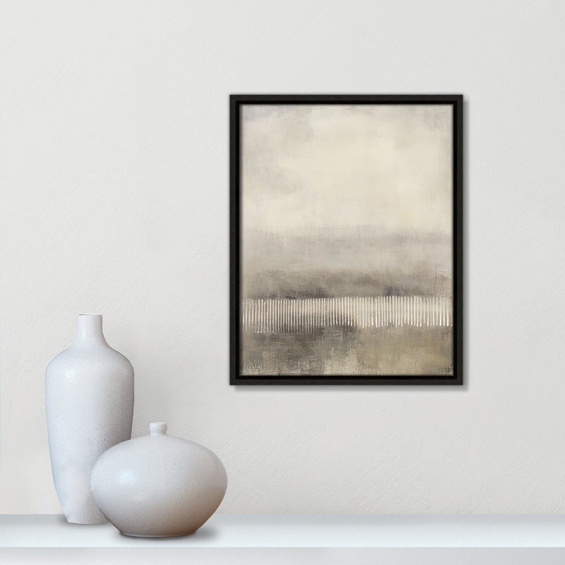 Équilibre équilibré «I» par Irena Orlov, H 15,5 po x l 12,5 po, Flottant espresso