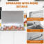 Stainless Steel Drop-In Ice Chest, 32-Quart Cooler with Hinged Lid for Outdoor Kitchen, Bar, Wine & Beer