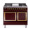Cuisinière à double combustible ILVE Nostalgie II Series 40 po avec 6 brûleurs scellés (propane liquide, porte pleine)