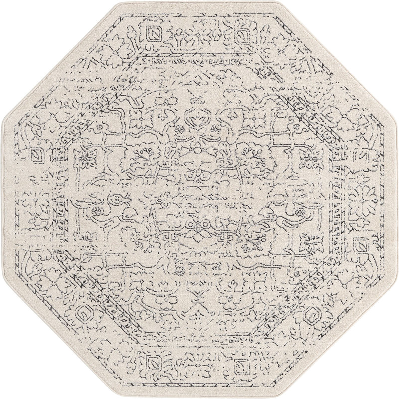 Mekalah Oriental Indoor Rug, Octagon 5'