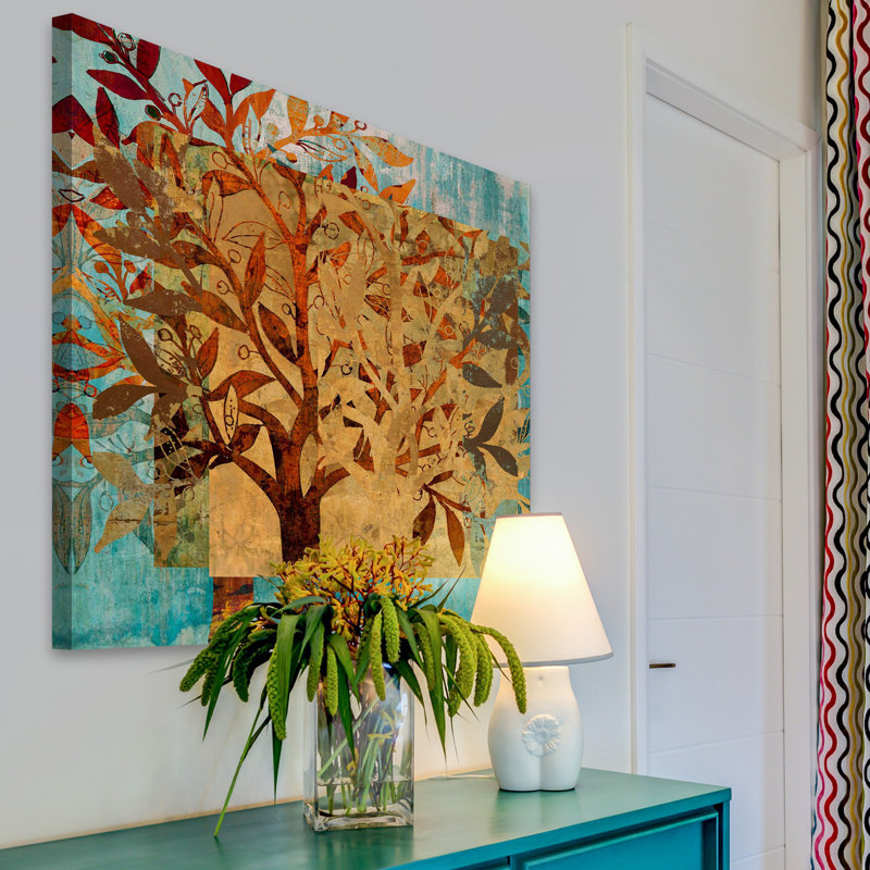 « serendipity tree ii » par louise montillio, reproduction d’art sur toile tendue, H 24 po x l 24 po x P 1,5 po