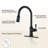 CASAINC 1.8 GPM Single-Handle Pull-Down Kitchen Faucet Single Hole Faucet-92871927