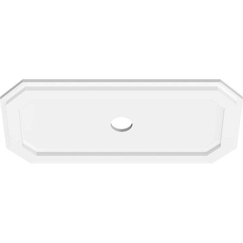 Médaillon de plafond contemporain en PVC Emerald, H 6 po x l 12 po x P 1 po
