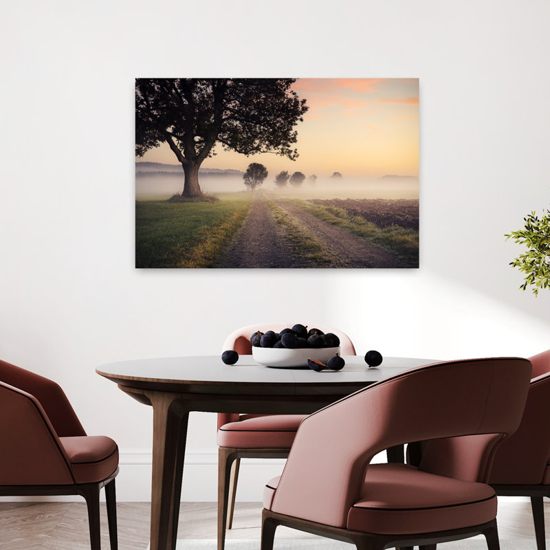 «Mystic Path Abstract Contemporary Landscape Nature», reproduction d'art murale, H 24 po x l 36 po