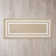 Double Border Machine Tufted Performance Beige/White Rug