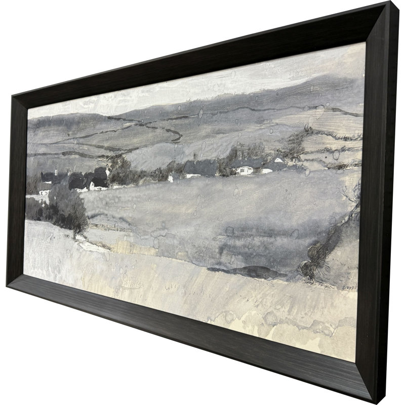 Misty Landscape Framed Art