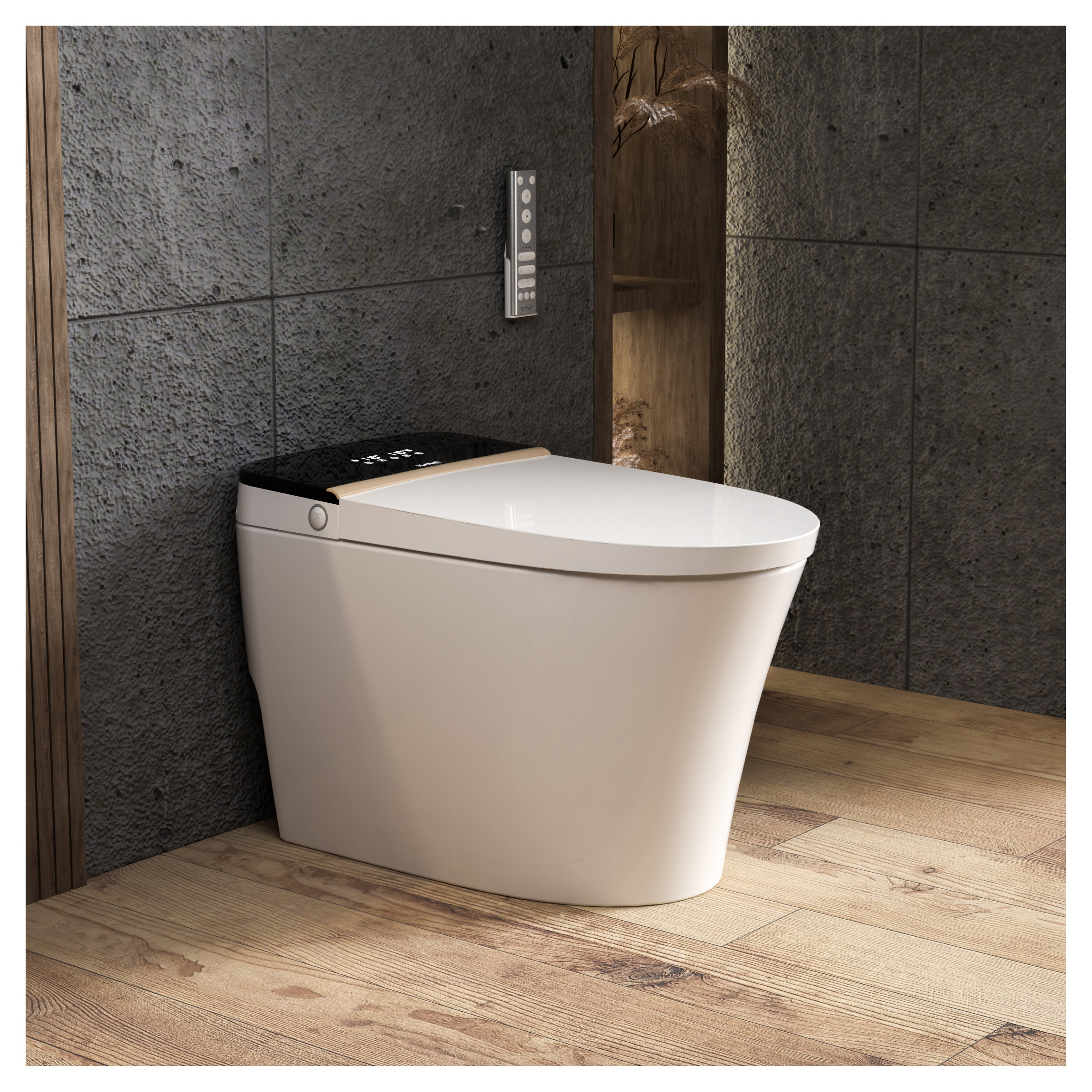 Metis Luxury Smart Bidet Toilet, with Auto Open/Close Lid, Auto Powerful  Flush, Heated Seat
