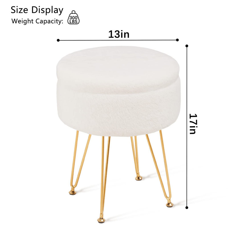 Fauteuil de coiffeuse, Blanc