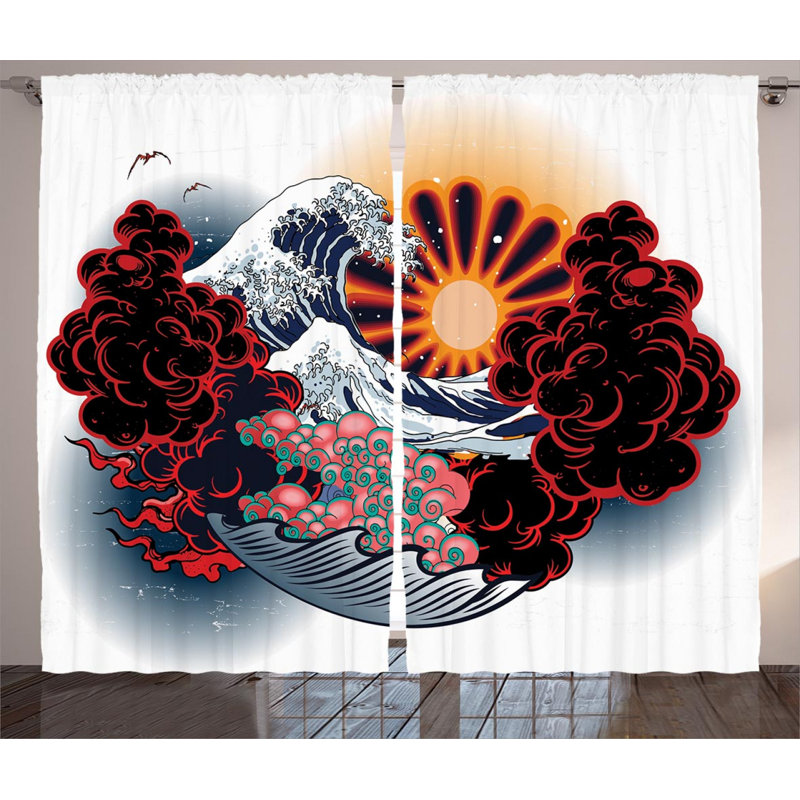 Semi Sheer Curtain Pair, 54" W x 90" L