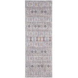 Cainsville Southwestern Tribal Rug Orange/Gray Area Rug