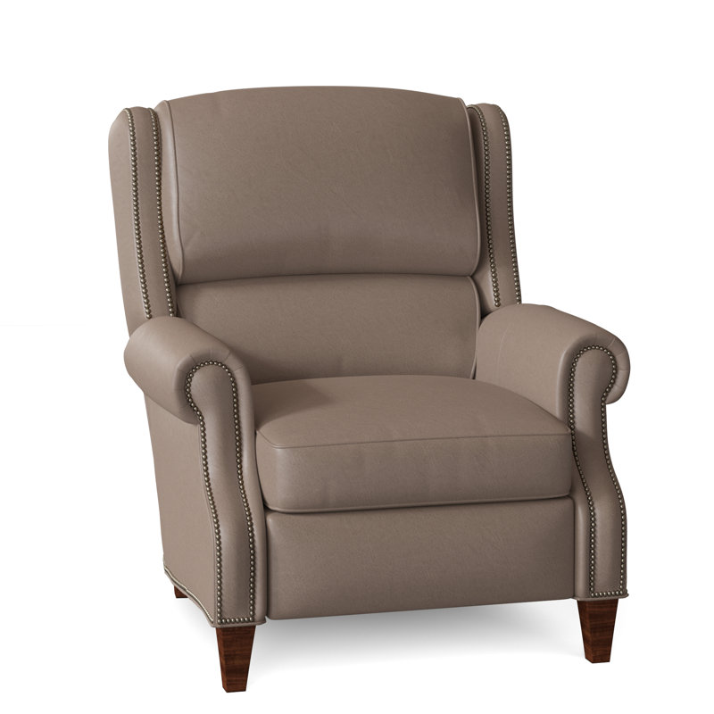 Huss Recliner, Power, Cobblestone, Aspen Lenado Brown Genuine Leather