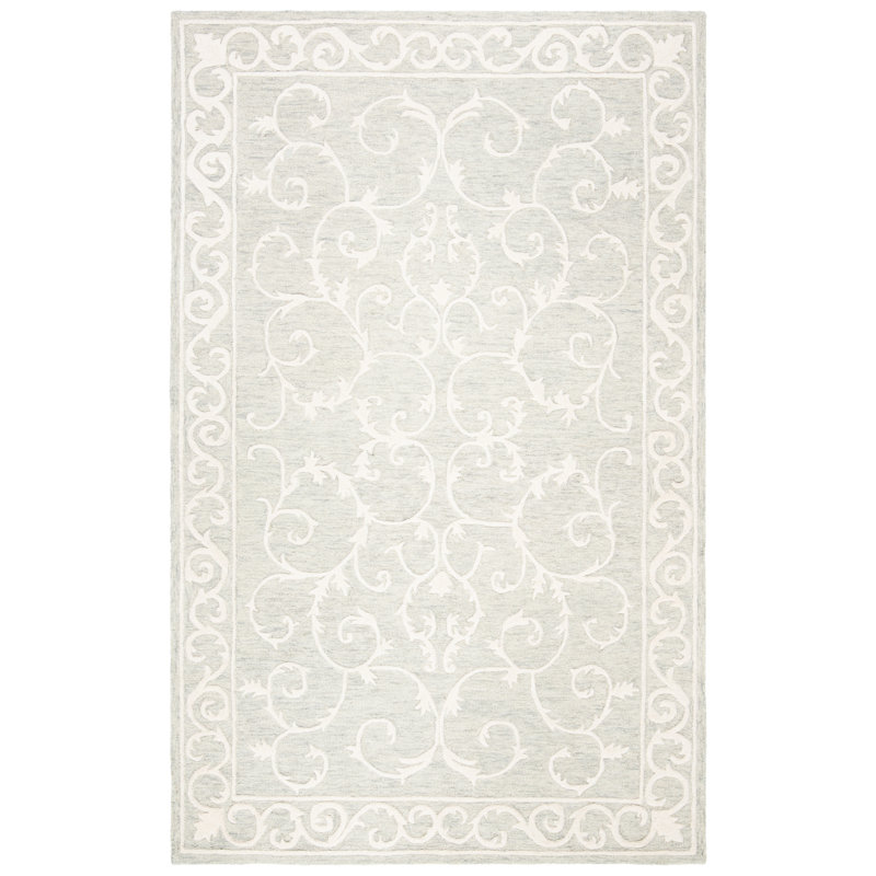 Tapis oriental en laine et coton touffeté à la main Dawnview, Rectangle 3 pi x 5 pi