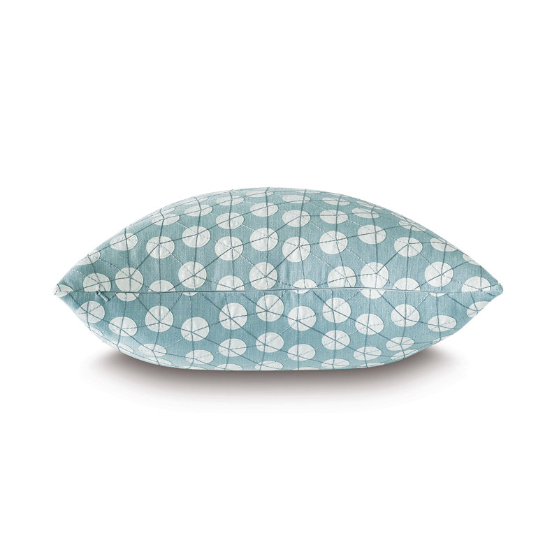 Embroidered Reversible Throw Pillow