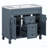Leorn 35.1'' Single Bathroom Vanity with Resin Top with Mirror-2028937386