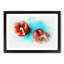 Two Red Bell Peppers in Abstract - Picture Frame Graphic Art Print-55777541-55777549