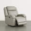 Fauteuil inclinable électrique Mejas en cuir véritable avec port USB-211632649