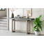 Console contemporaine avec plateau en bois