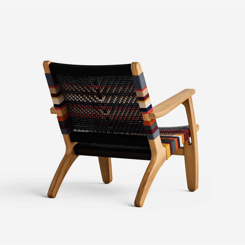 Masaya Armchair, Teak San Geronimo Pattern, Natural