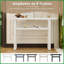 Table basse moderne et minimaliste avec rangement, blanc antique - capacité de 264 lb, facile à assembler pour le salon-116968974