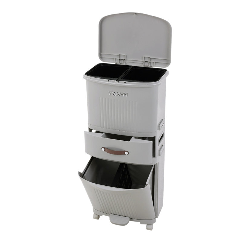 45 Litre Step-On/Hand Press Tresh Can