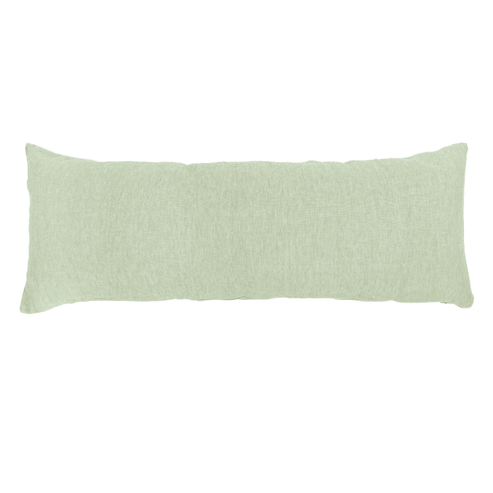 100% French Linen Pillow Sham, Matcha, Rectangle 16"H x 44"W, Pillow Cover Only - No Insert