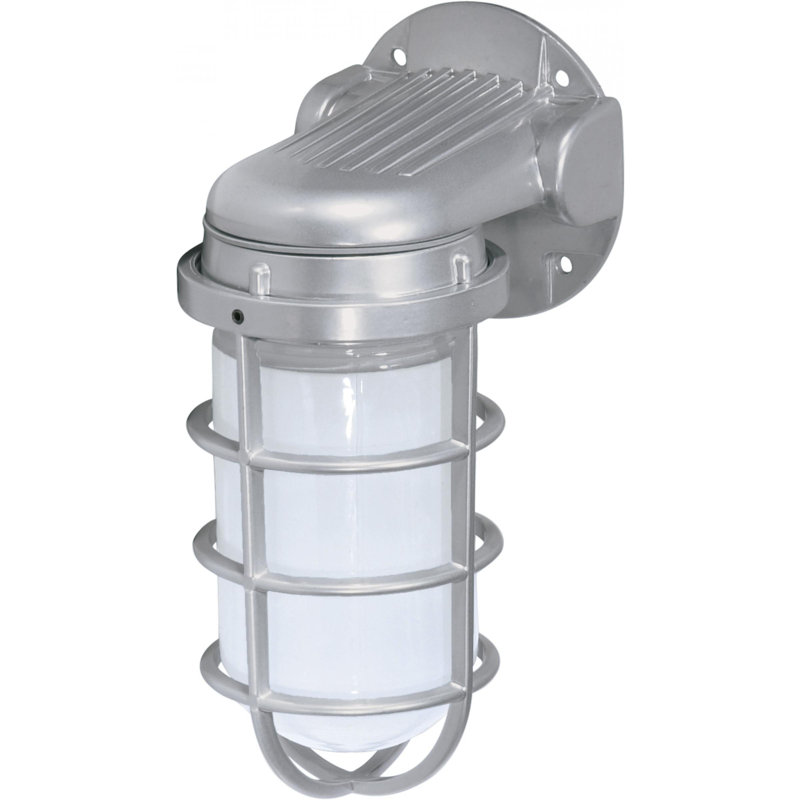 Tressa  Wall Light, Metallic Silver, 11" H x 5.5" W x 6.75" D