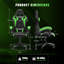 Reclining Gaming Chair with LED Lights and Headrest-1144560391