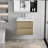 30" Floating Bathroom Vanity Modern Wall-Mounted Single Vanity with Integrated Resin Top, 2 Soft Close Drawers, Full Assembly-115664282-115664285