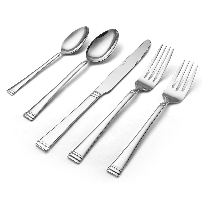 Ensemble de couverts en acier inoxydable de 20 pièces Pfaltzgraff Beckham, service pour 4