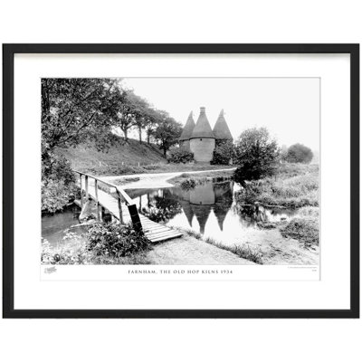 Farnham, The Old Hop Kilns 1934 by Francis Frith - Single Picture Frame Print
