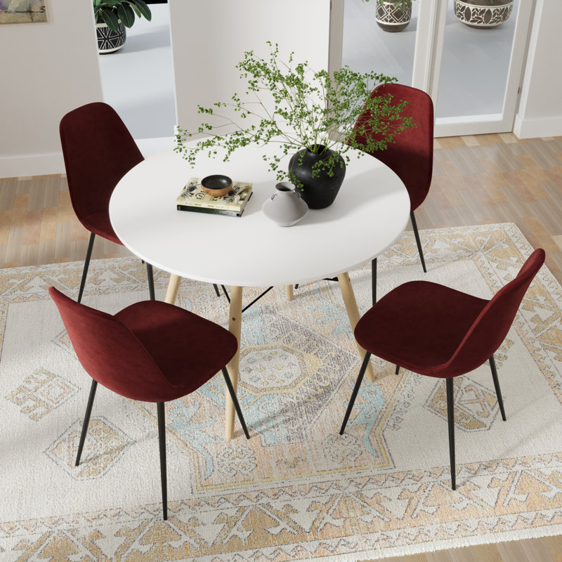 Felicity 5-piece Dining Set, Red