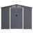 8 X 12 Ft Outdoor Shed - Steel Construction With Protection Sloped Roof To Accumulation Backyard, Lawn Grey Metal Storage Unit Weather & Spacious Sliding Doors Ventilation Store Tools Backyard-121676507
