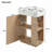 21.6" Bathroom Vanity with Ceramic Sink