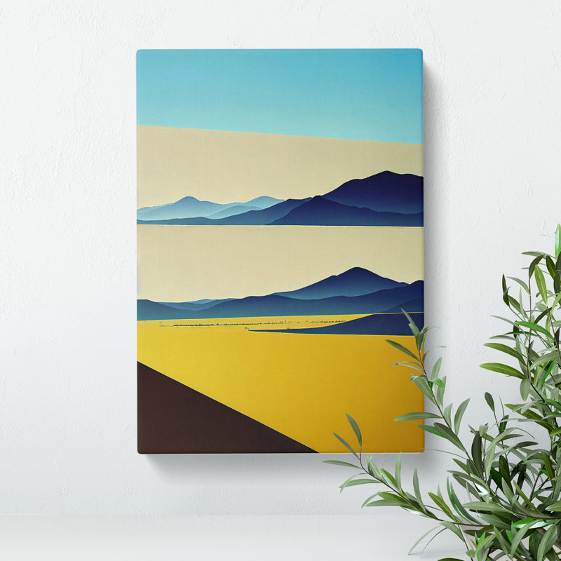 Abstract Landscape Meadow Art No.2 - Wrapped Canvas, 76cm H x 50cm W x 3cm D