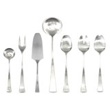 Italia Ice 7 - Piece Stainless Steel Flatware Set - Service for 1