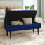 Peyton Velvet Upholstered Bench with Flip Top-957745490