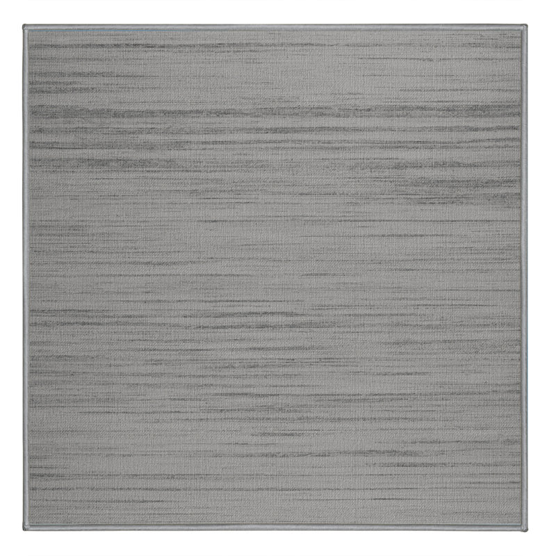 Machine Washable Solid Brown Area Rug, Square 7'