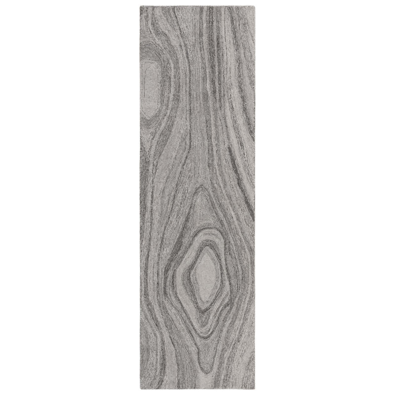 Chineme Hand Tufted Wool Abstract Rug, Runner 2'3" x 8'