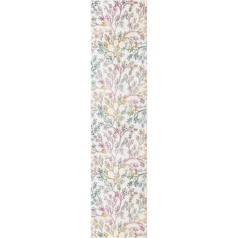 Floral Indoor Rug, Runner 2' x 8'