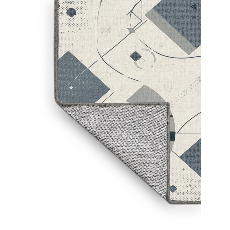 Tapis moderne et contemporain à motif lavable à la machine Oweda, 8x12