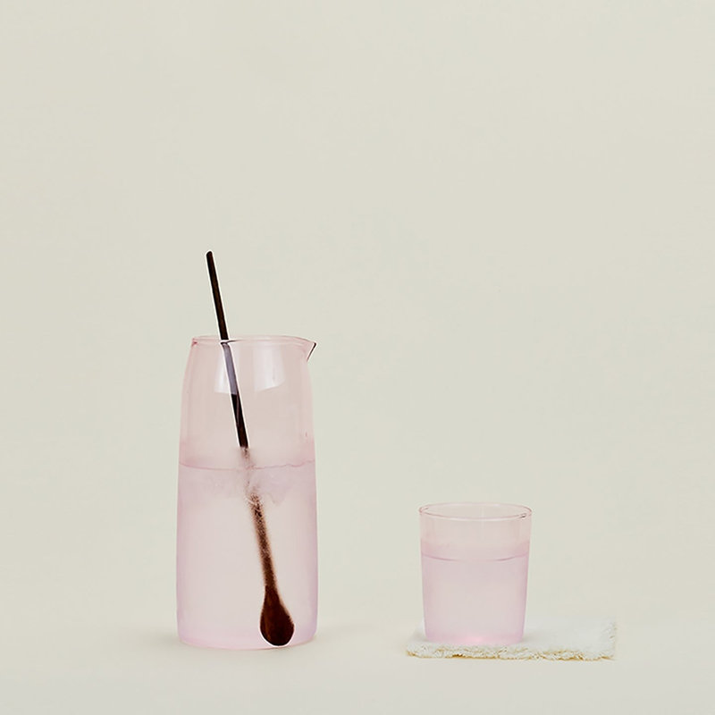 Glass Pitcher, Blush
