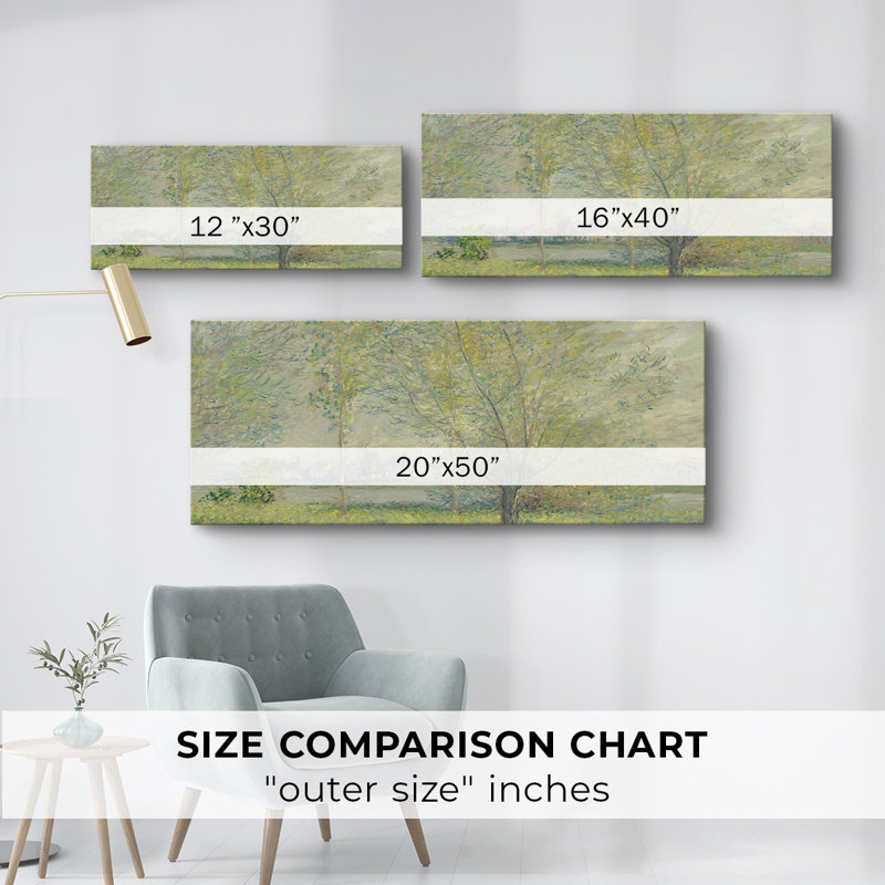 Série paysage - CMXC III - Toile tendue avec châssis - Prêt à accrocher, H 16 po x l 40 po