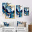 Géode abstraite marbre bleu I - impressions sur toile de marbre abstrait-86806964-86806965-119183508