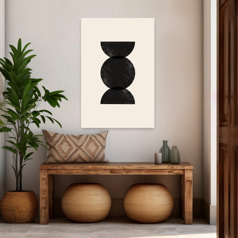 Art contemporain géométrique contemporain, H 48 po x l 32 po