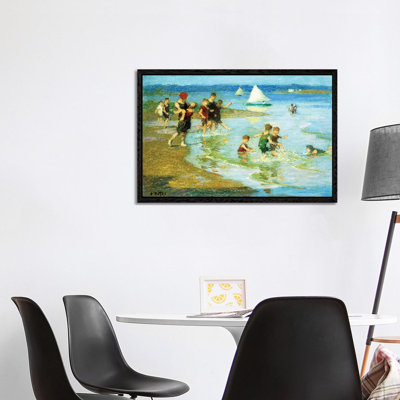 Children At Play On The Beach, by Edward Henry Potthast - Painting on Canvas