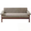 Causeuse avec coussins d'accoudoirs et pieds en bois robustes-252401885