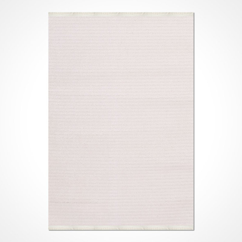 Tapis crème moderne antidérapant lavable à la machine, Tapis de couloir 3 pi 4 po x 8 pi 3 po