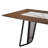 Arevalo Transitional 79 In. Rectangular Dining Table With Brown Wood And White Sintered Stone Table Top - Seats Up To 6